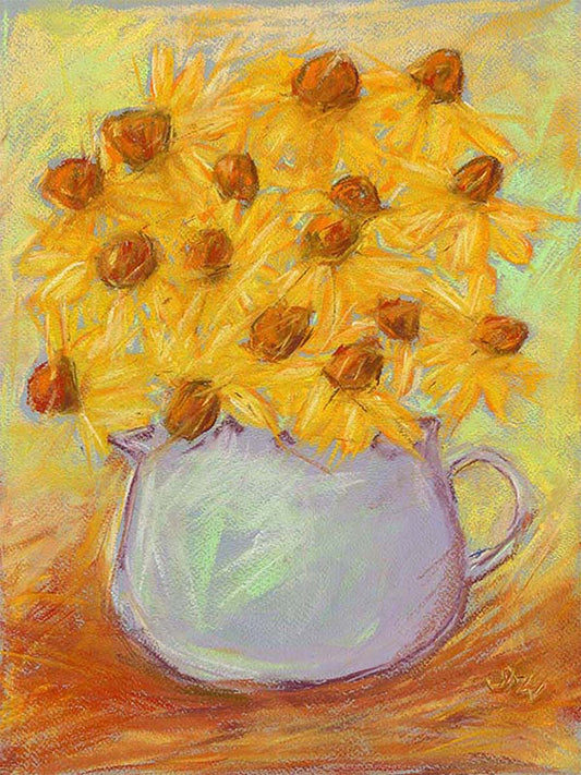 SUNSHINE AND LAVENDER floral art print
